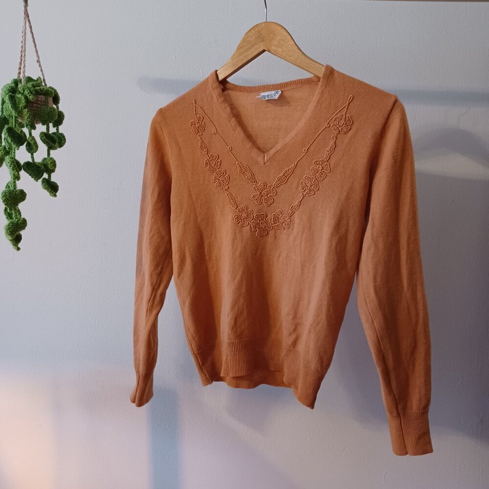 Vintage Pink Sweater - size small